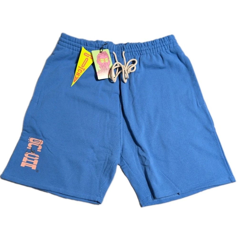 Gotcha Super Tubes Shorts Mens XL Star Sapphire Blue Sweat Shorts NWT Surf Y2K
